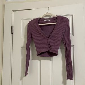 Zara button up sweater